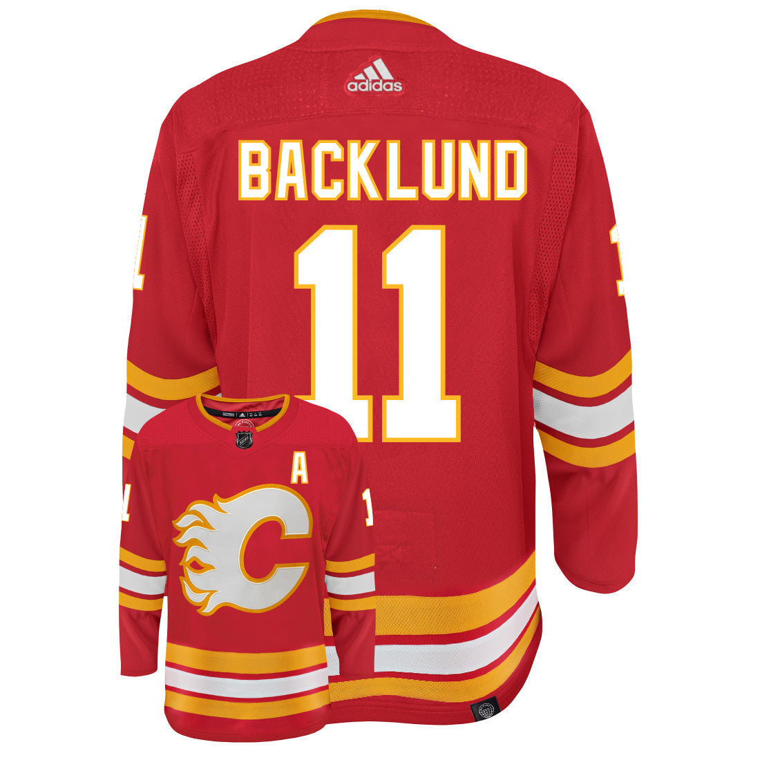 Adidas Calgary Flames No11 Mikael Backlund Green Salute to Service Stitched NHL Jersey