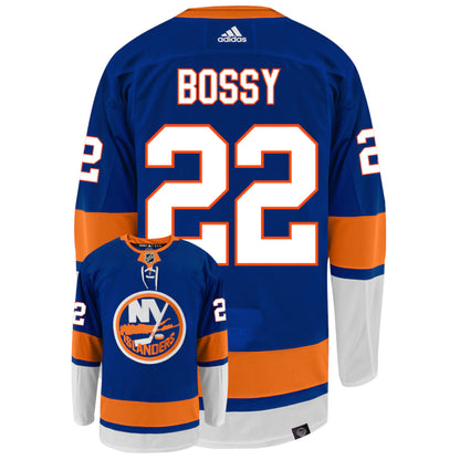 Mike Bossy New York Islanders Adidas Primegreen Authentic NHL Hockey Jersey - Back/Front View