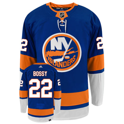 Mike Bossy New York Islanders Adidas Primegreen Authentic NHL Hockey Jersey - Front/Back View