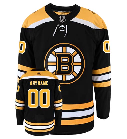 Customizable Boston Bruins Adidas Primegreen Authentic NHL Hockey Jersey