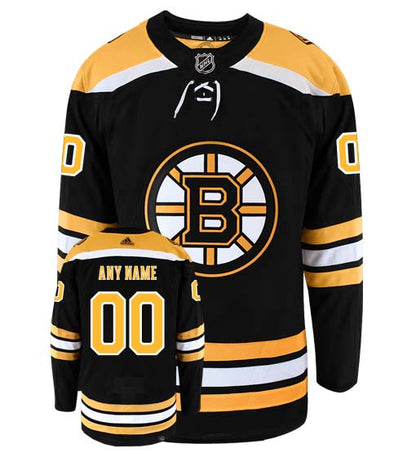 Customizable Boston Bruins Adidas Primegreen Authentic NHL Hockey Jersey