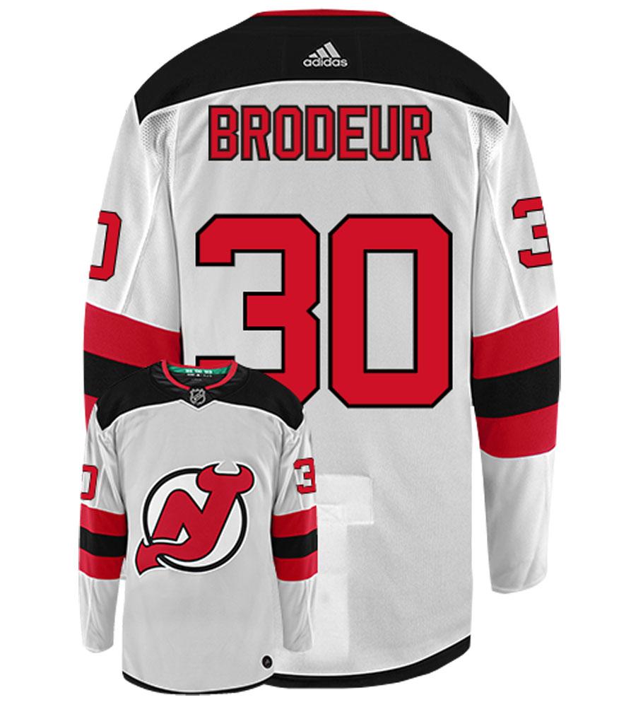 Martin Brodeur New Jersey Devils Adidas Authentic Away NHL Vintage Hockey Jersey