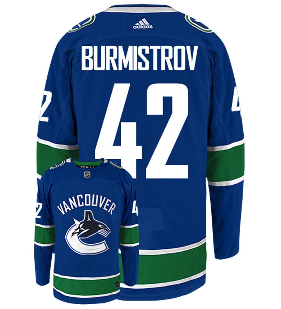 Alexander Burmistrov Vancouver Canucks Adidas Authentic Home NHL Hockey Jersey
