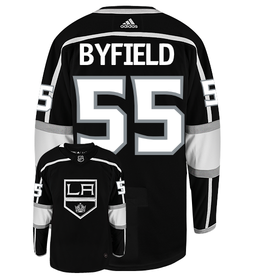 Quinton Byfield Los Angeles Kings Adidas Authentic Home NHL Jersey