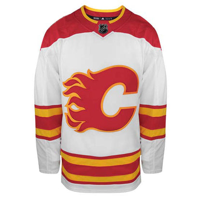 Customizable Calgary Flames Adidas Primegreen Authentic NHL Hockey Jersey