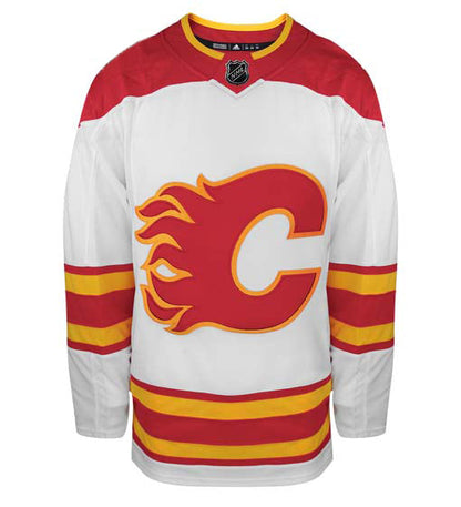 Customizable Calgary Flames Adidas Primegreen Authentic NHL Hockey Jersey