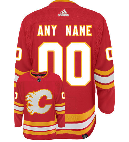 Men's Calgary Flames adidas White Primegreen Authentic Pro - Blank