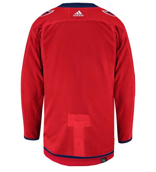 Washington Capitals Adidas Primegreen Authentic Home NHL Hockey Jersey - Back View