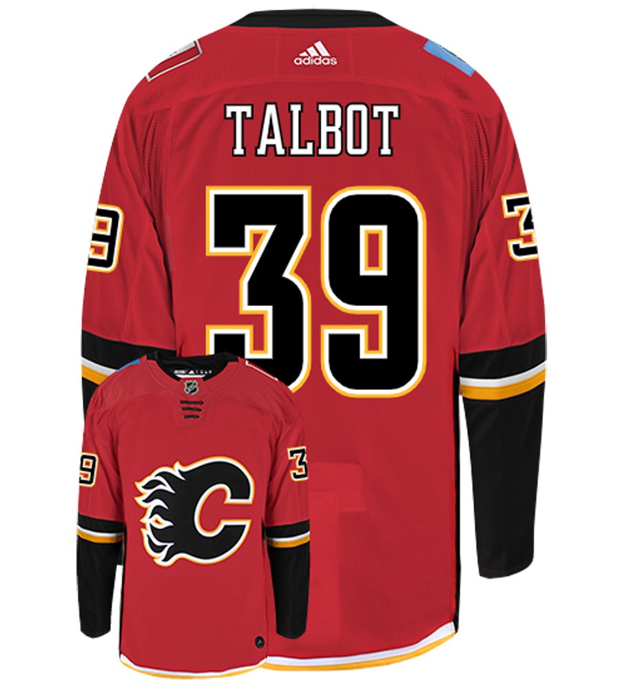 Cam Talbot Calgary Flames Adidas Authentic Home NHL Hockey Jersey