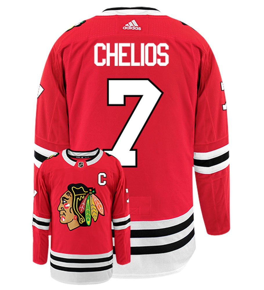 Chris Chelios Chicago Blackhawks Adidas Authentic Home NHL Vintage Hockey Jersey