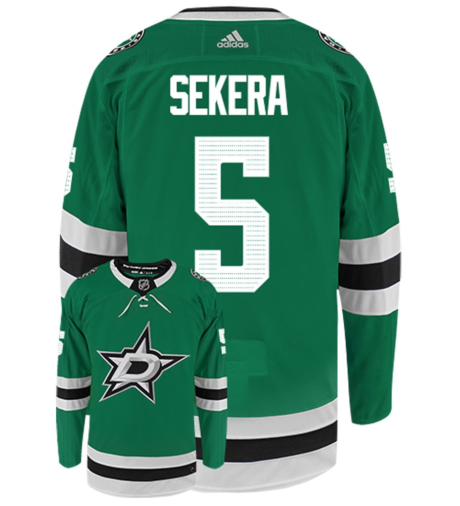 Andrej Sekera Dallas Stars Adidas Authentic Home NHL Hockey Jersey