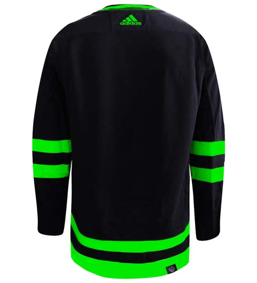 Dallas Stars Adidas Primegreen Authentic Third Alternate NHL Hockey Jersey - Back View