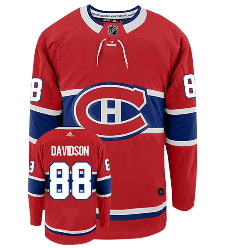 Brandon Davidson Montreal Canadiens Adidas Authentic Home NHL Hockey Jersey
