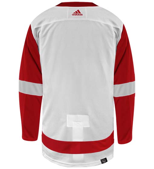 Detroit Red Wings Adidas Primegreen Authentic Away NHL Hockey Jersey - Back View