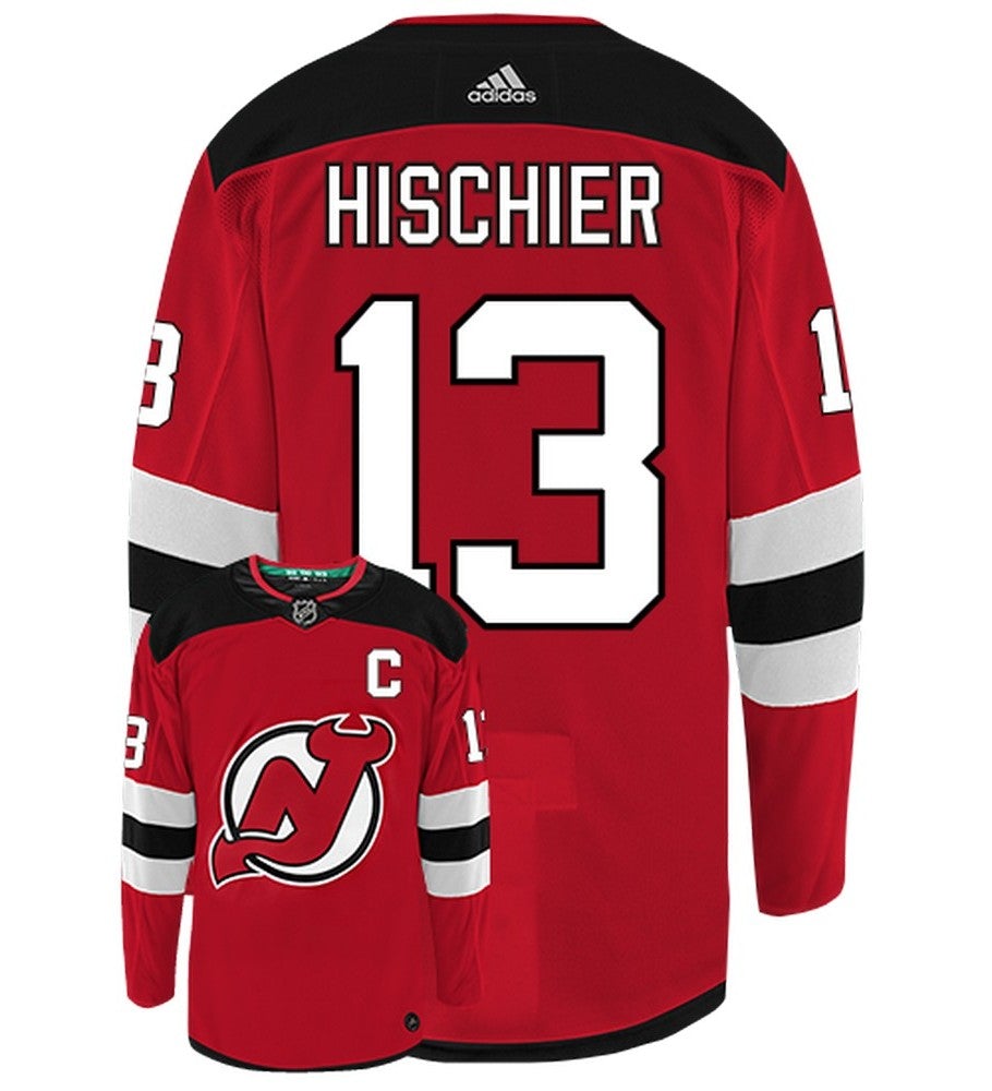 Nico Hischier New Jersey Devils Adidas Authentic Home NHL Hockey Jersey