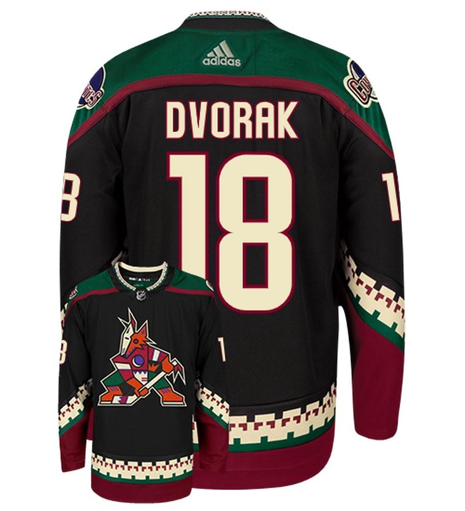Christian Dvorak Arizona Coyotes Adidas Authentic Home NHL Hockey Jersey
