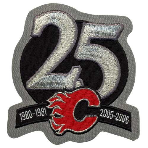 Calgary Flames 25th Anniversary Patch