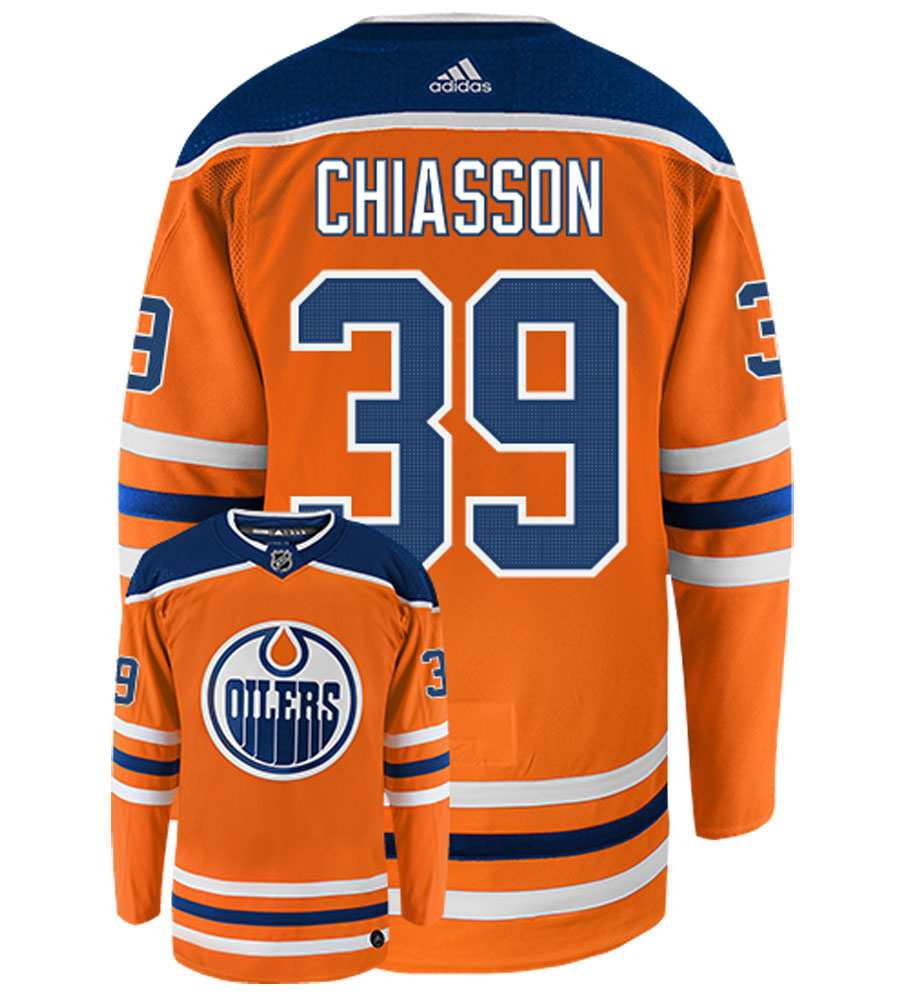 Alex Chiasson Edmonton Oilers Adidas Authentic Home NHL Jersey