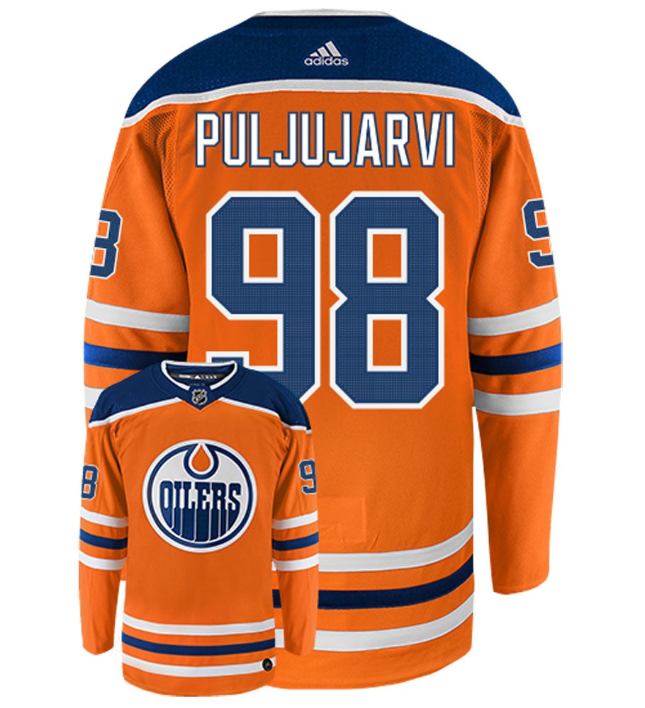 Jesse Puljujarvi Edmonton Oilers Adidas Authentic Home NHL Jersey
