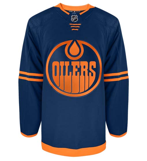 Edmonton Oilers Adidas Primegreen Authentic Third Alternate NHL Hockey Jersey - Front View