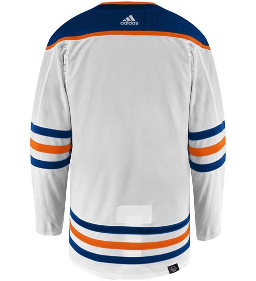Edmonton Oilers Adidas Primegreen Authentic Away NHL Hockey Jersey - Back View
