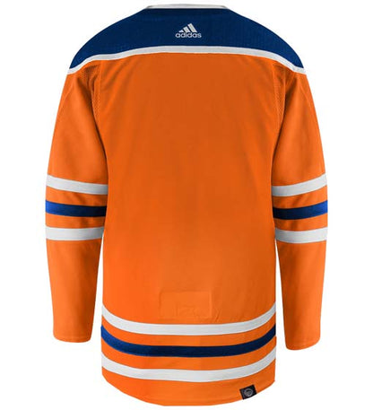 Edmonton Oilers Adidas Primegreen Authentic Home NHL Hockey Jersey - Back View