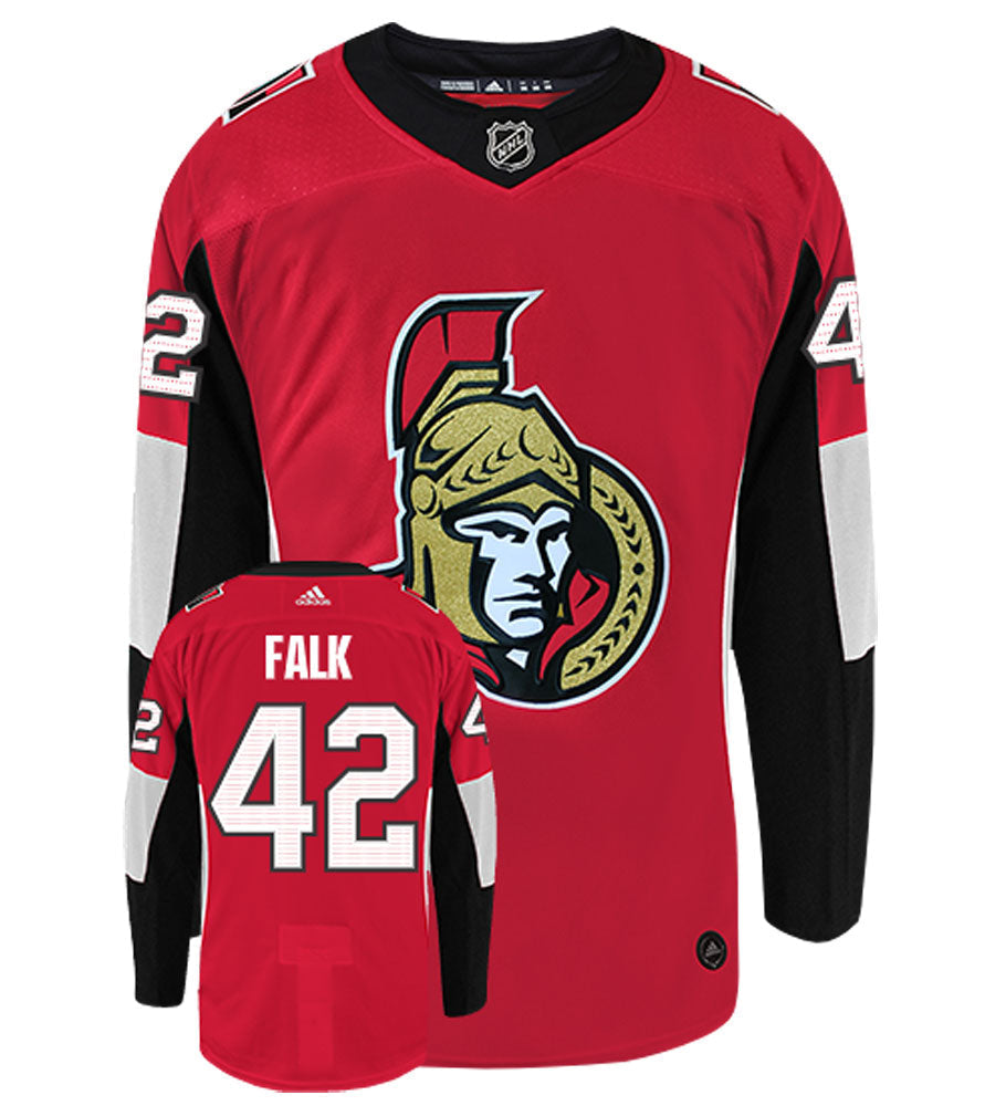 Justin Falk Ottawa Senators Adidas Authentic Home NHL Jersey