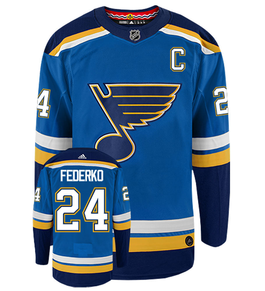 Bernie Federko St. Louis Blues Adidas Authentic Home NHL Vintage Hockey Jersey