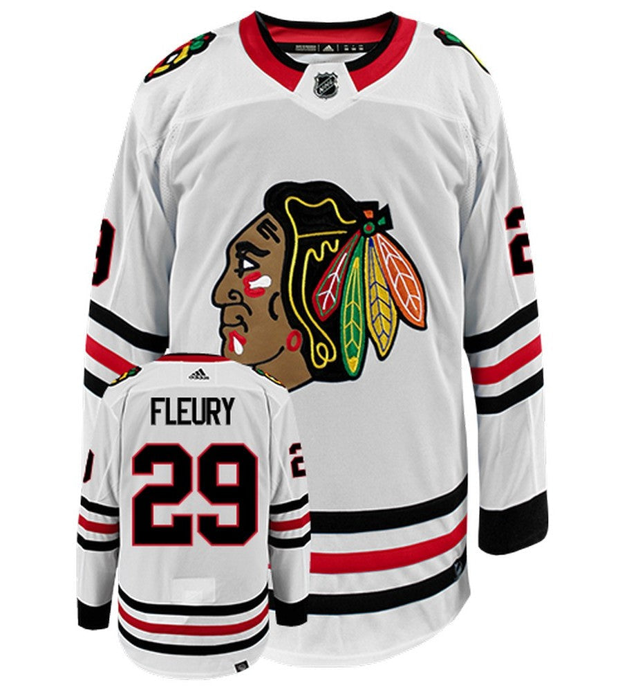 Marc-Andre Fleury Chicago Blackhawks Adidas Primegreen Authentic NHL Hockey  Jersey