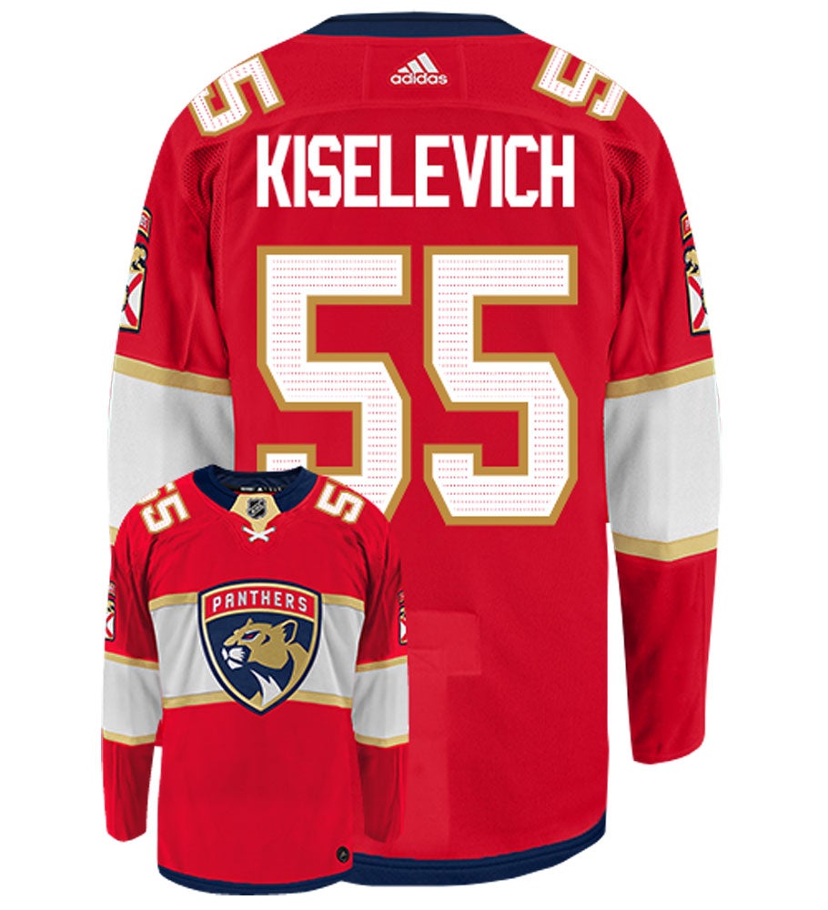 Bogdan Kiselevich Florida Panthers Adidas Authentic Home NHL Jersey