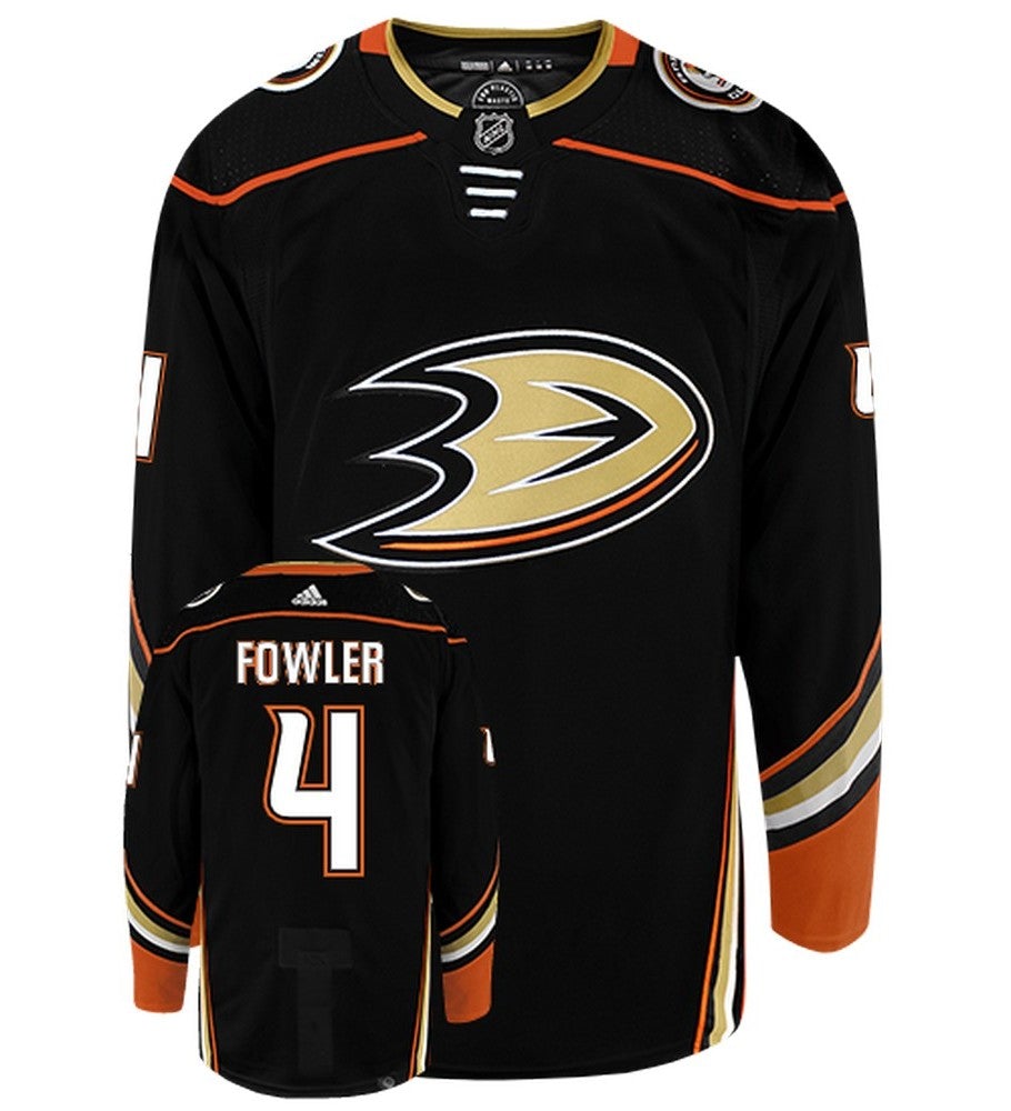 Cam Fowler Anaheim Ducks Adidas Primegreen Authentic Home NHL Hockey Jersey - Front/Back View