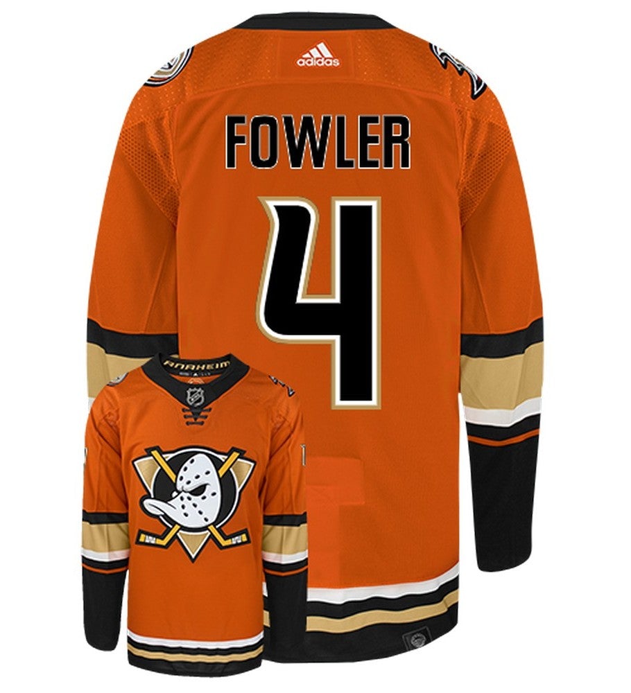 Cam Fowler Anaheim Ducks Adidas Primegreen Authentic Alternate NHL Hockey Jersey - Back/Front View