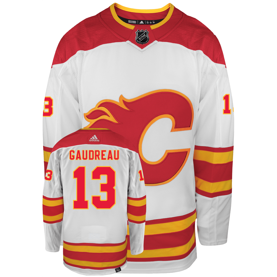 Johnny Gaudreau Calgary Flames Adidas Primegreen Authentic NHL Hockey Jersey