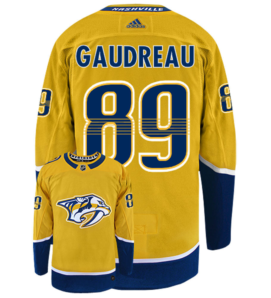 Frederick Gaudreau Nashville Predators Adidas Authentic Home NHL Hockey Jersey