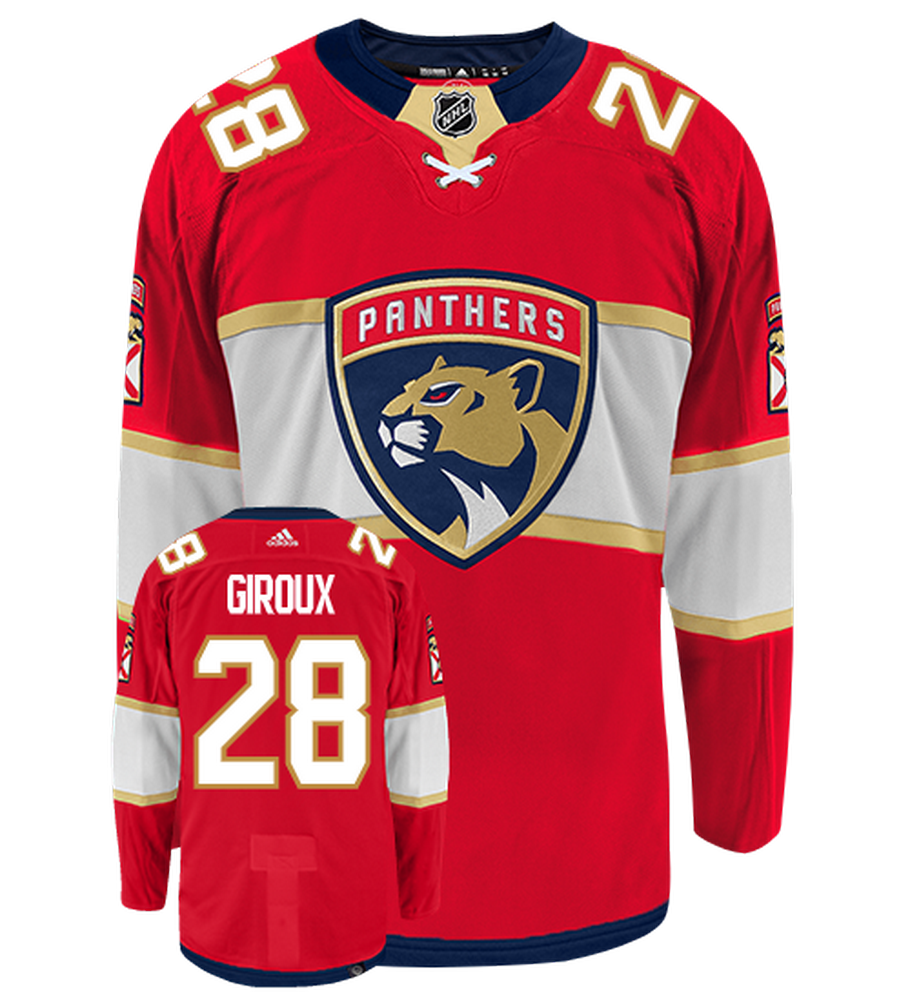 Claude Giroux Florida Panthers Adidas Primegreen Authentic NHL Hockey Jersey - Front/Back View