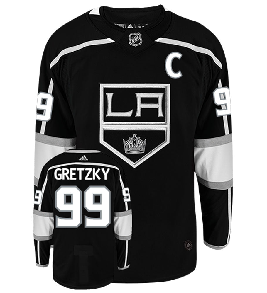 Wayne Gretzky Los Angeles Kings Adidas Authentic Home NHL Vintage Hockey Jersey