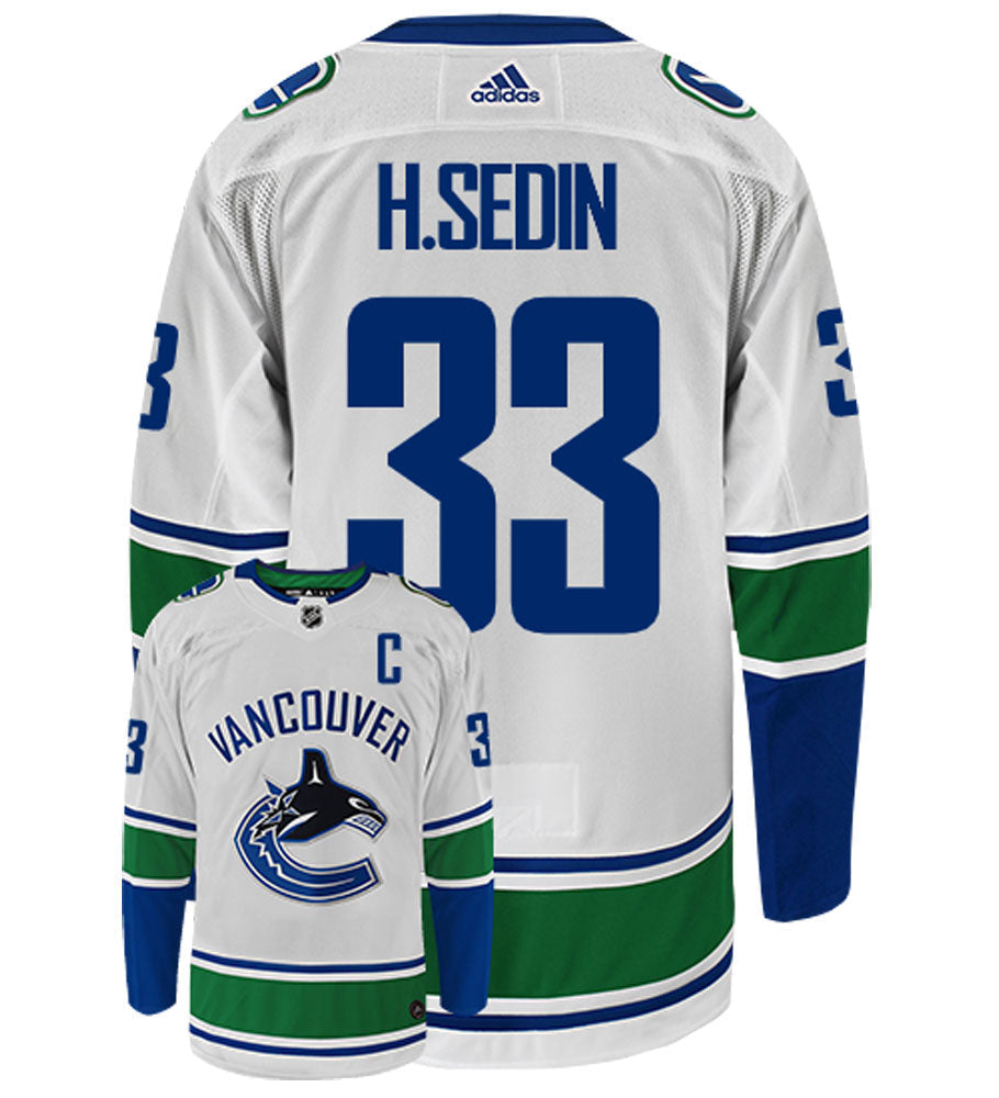 Henrik Sedin Vancouver Canucks Adidas Authentic Away NHL Hockey Jersey