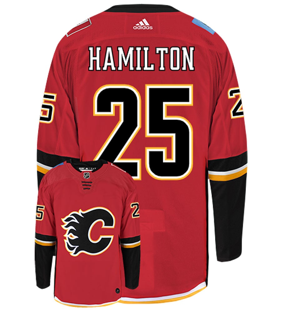 Freddie Hamilton Calgary Flames Adidas Authentic Home NHL Hockey Jersey