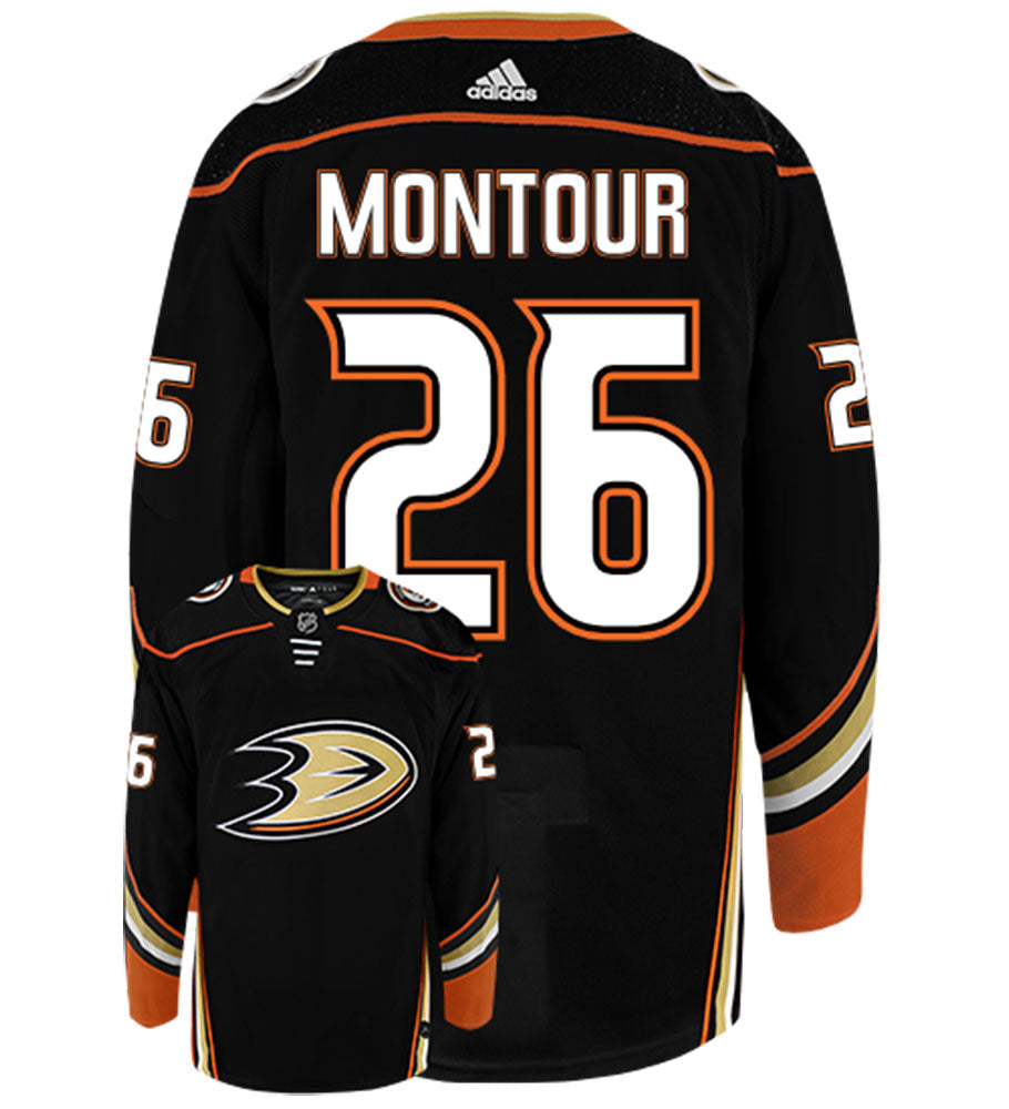 Brandon Montour Anaheim Ducks Adidas Authentic Home NHL Hockey Jersey