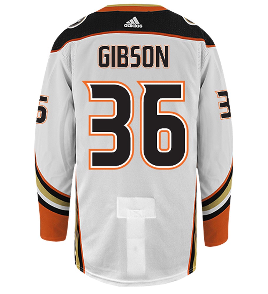 John Gibson Anaheim Ducks Adidas Authentic Away NHL Hockey Jersey
