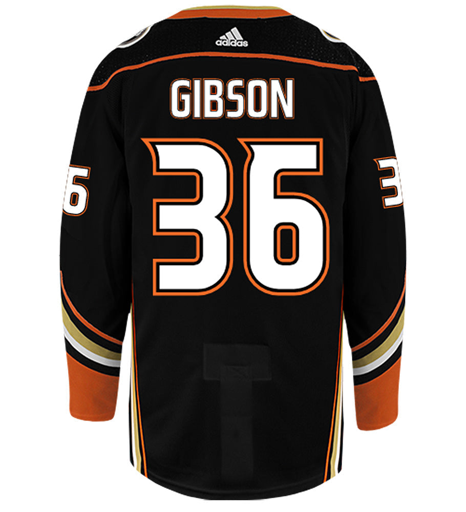John Gibson Anaheim Ducks Adidas Authentic Home NHL Hockey Jersey