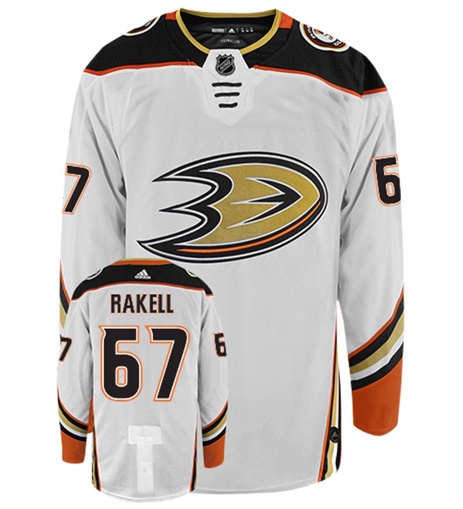 Rickard Rakell Anaheim Ducks Adidas Authentic Away NHL Hockey Jersey