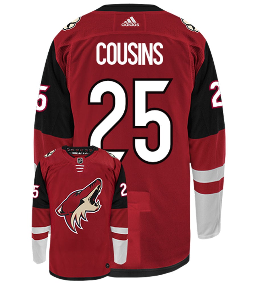 Nick Cousins Arizona Coyotes Adidas Authentic Home NHL Hockey Jersey