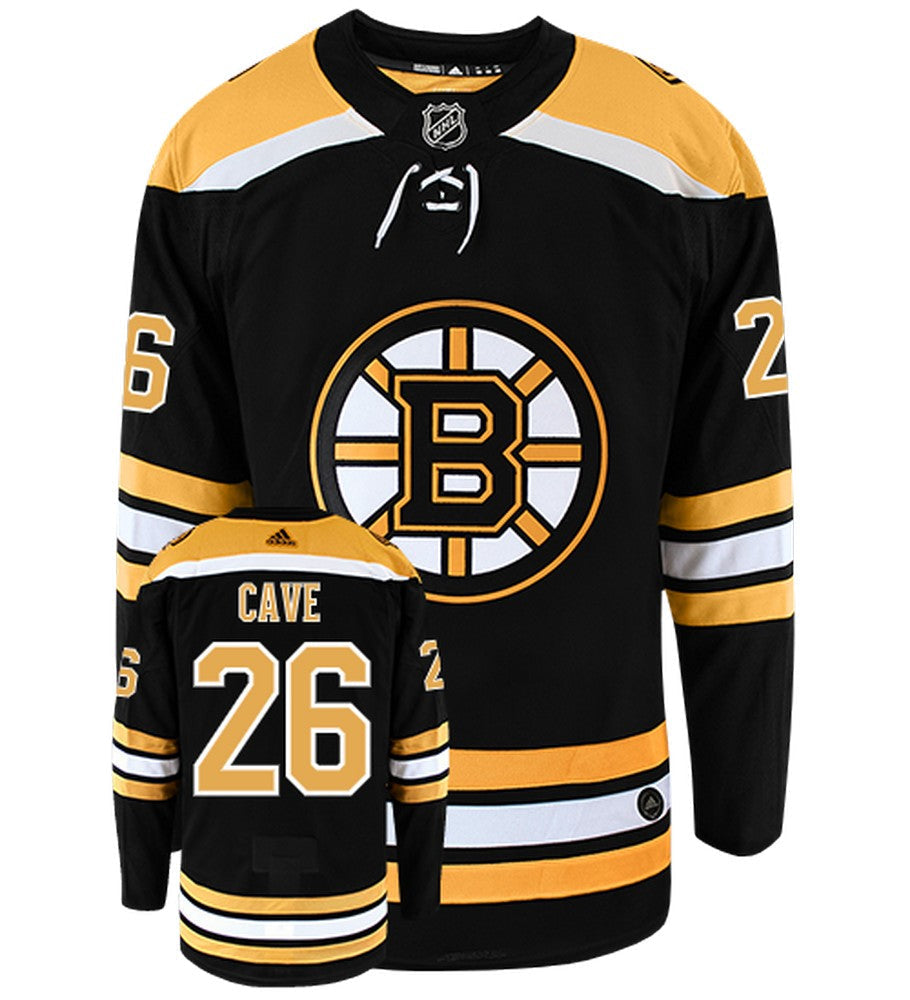 Colby Cave Boston Bruins Adidas Authentic Home NHL Jersey