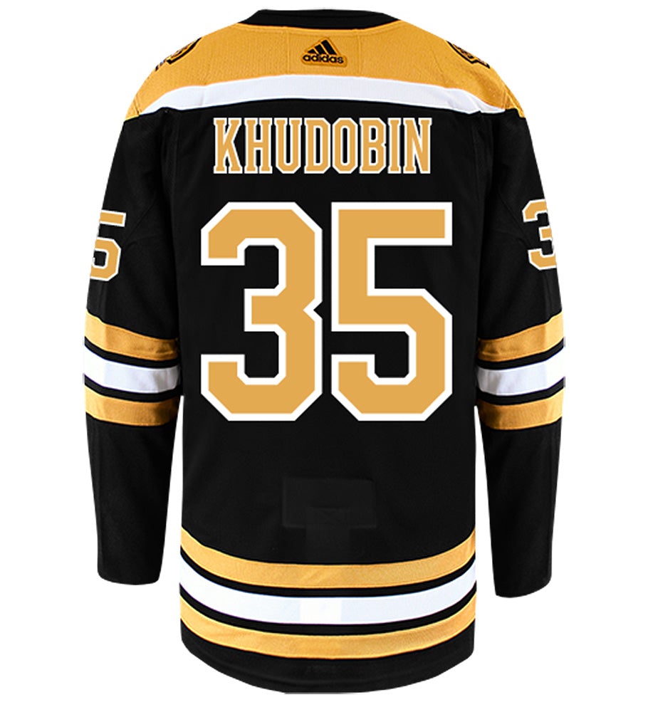 Anton Khudobin Boston Bruins Adidas Authentic Home NHL Hockey Jersey