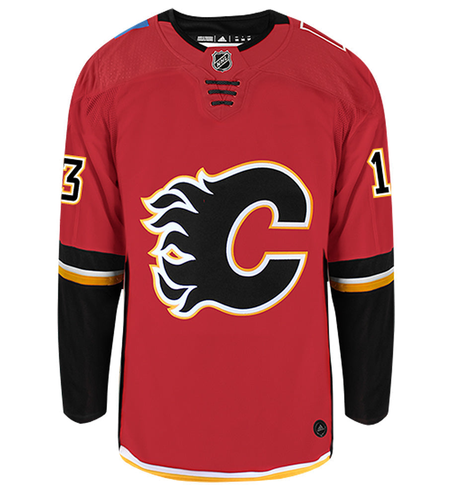 Johnny Gaudreau Calgary Flames Adidas Authentic Home NHL Hockey Jersey