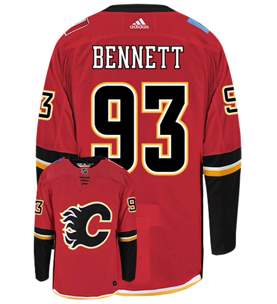 Sam Bennett Calgary Flames Adidas Authentic Home NHL Hockey Jersey