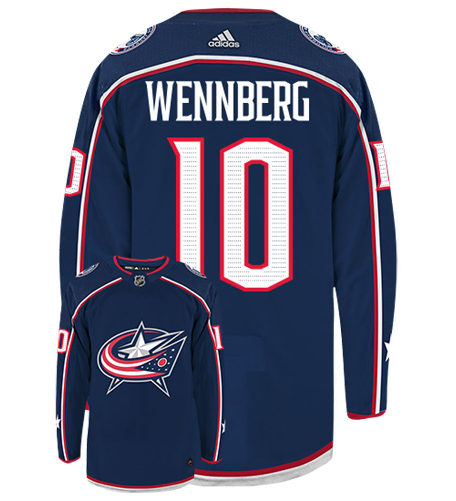 Alexander Wennberg Columbus Blue Jackets  Adidas Authentic Home NHL Hockey Jersey
