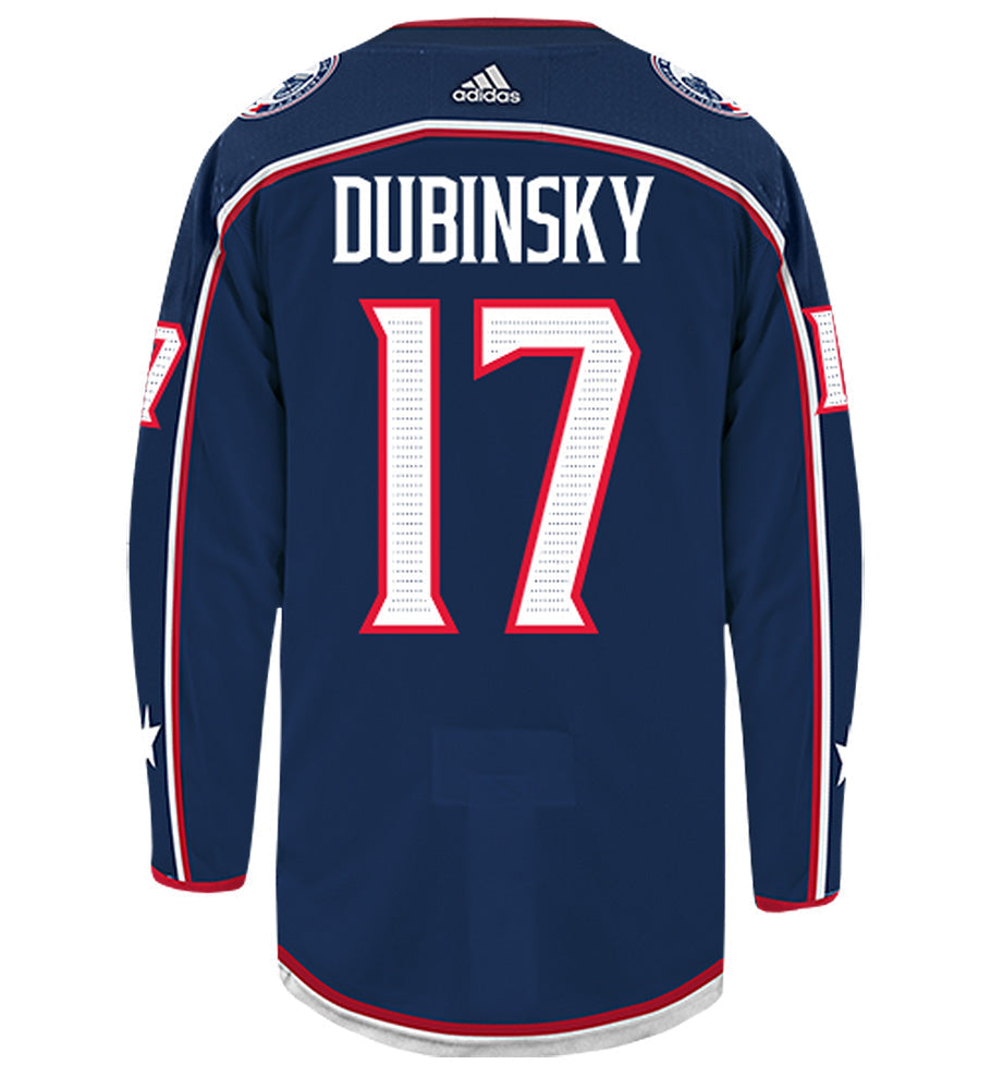 Brandon Dubinsky Columbus Blue Jackets  Adidas Authentic Home NHL Hockey Jersey