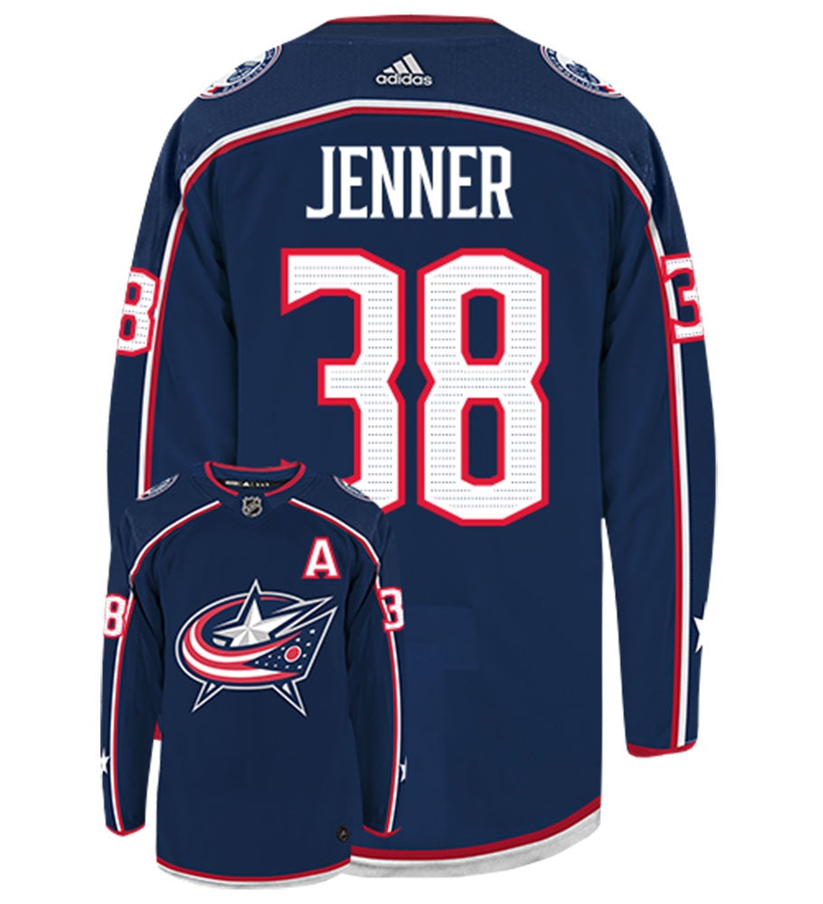 Boone Jenner Columbus Blue Jackets  Adidas Authentic Home NHL Hockey Jersey